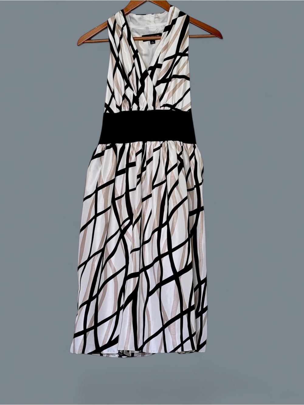 Jones New York Halter Party Dress ~ Midi Fit & Flare Silhouette ~ Size 4